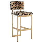 Manhattan Tiger Print Bar Stool