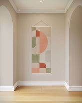 Retro Block Shape Tapestry