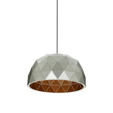 Mateo Medium Silver Dome Pendant Light - Lighting