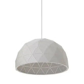 Mateo Medium White Dome Pendant Light - Lighting