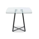 Metropolitan Square Matte Black Dining Table