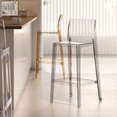 Transparent mila acrylic bar stool with sleek modern design and minimalist lines for stylish bar seating