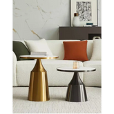 Modern Coffee Table Set, Gold & Black| DC Concept