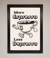 More Espresso Framed Print