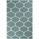 Moroccan Duck Egg Blue Shaggy Rug | 650 - 60X110 cm - Rugs