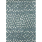 Moroccan Duck Egg Blue Shaggy Rug | 950 - 60X110 cm - Rugs