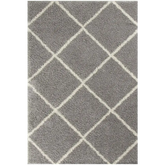 Moroccan Grey Shaggy Rug | 510 - 60X110 cm - Rugs