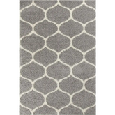 Moroccan Grey Shaggy Rug | 610 - 60X110 cm - Rugs