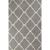 Moroccan Grey Shaggy Rug | 710 - 60X110 cm - Rugs