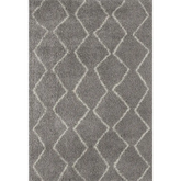 Moroccan Grey Shaggy Rug | 810 - 60X110 cm - Rugs