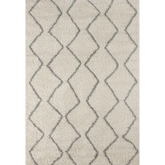 Moroccan Ivory Grey Shaggy Rug | 800 - 60X110 cm - Rugs