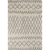 Moroccan Ivory Grey Shaggy Rug | 900 - 60X110 cm - Rugs