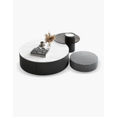 Mosaic Round Nesting Coffee Table Set With Seat Pad| DC Concept