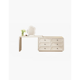 Murphy Corner Dressing Table With 6 Drawers Large Dressing Table Cream - dressing table