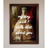 My Dog And I Framed Poster - A3 (29.7 x 42 cm) / Walnut - Framed Print