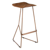 Nandri Leather Bar Stool