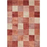 Newport Blocks Rug – Bold Geometric Style - 80X150 cm / Red - Rugs