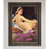 No Class All Ass Framed Print - A3 (29.7 x 42 cm) / Ornate Silver Black - Framed Print
