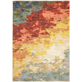 Nomad Abstract Wool-Blend Rug – Multicolour - 120X180 cm - Rugs