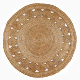 Nova Natural Circle Rug – Handwoven Round Jute Rug - Ø 120 cm - Rugs