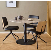 Orion Dining Chairs x 2 - Black - Bar Stool