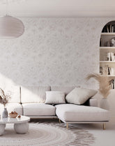 Paeonia minimalist white sectional sofa with soft upholstered cushions and sleek gold legs for modern living rooms