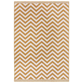 Palma Reversible Indoor-Outdoor Rug Chevron Design - 80X150 cm / Yellow - Rugs