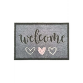 Patterned Washable Mat and Runner - My Welcome Hearts / 50X75 cm - Doormat