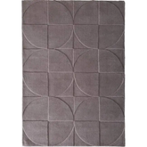 Penny Geometric Wool Rug - 120X170 cm / Purple - Rugs