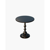 Percival Small Round Side Table Black or White