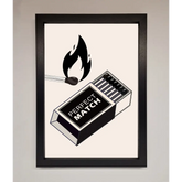 Perfect Match Framed Print - A3 (29.7 x 42 cm) / Black - Framed Print