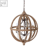 Rustic wooden pia 5 arm chandelier with dark metal frame and crystal accents perfect for dining tables lighting