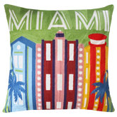 Miami Needlepoint Cushion