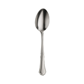 A pintinox settecento table spoon in sleek silver with stone washed finish and elegant curved handle design