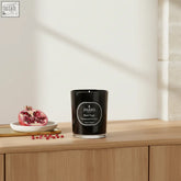 Black parks london pomegranate pink pepper scented candle 180g in sleek glass jar with minimalist label