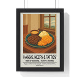 Haggis Neeps & Tatties Poster | Scottish Kitchen Wall Art