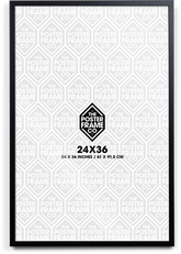 24x36 Inch Premium Poster Frame - Black