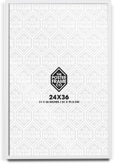 24x36 Inch Premium Poster Frame - White