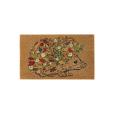 Printed Coir Doormats 45x75 cm - Floral Hedgehog - Doormat