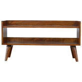 Chestnut Nordic Storage Bench | Hidden Storage
