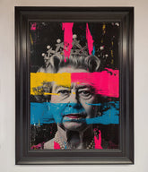 Queen Elizabeth Paint Splatter Framed Wall Art