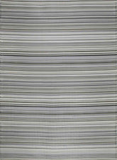 Gray and white striped woven rainbow outdoor rug grey with textured layered look perfect for outdoor use