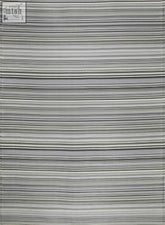 Gray and white striped woven rainbow outdoor rug grey with textured layered look perfect for outdoor use