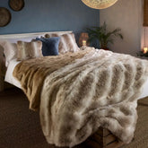 Reindeer Faux Fur Throw