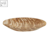A light brown relic petrified wood small bowl with smooth texture and natural wood grain patterns wood small bowl