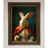 Renaissance Rabbit Framed Poster - A3 (29.7 x 42 cm) / Ornate Gold Black - Framed Print