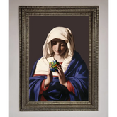 Renaissance Rubik Cube Framed Wall Art - A3 (29.7 x 42 cm) / Ornate Silver - Framed Print