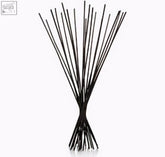 Black fibre reeds bundled together for replacement use in square diffusers