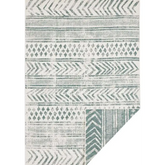 Reversible Geometric Indoor-Outdoor Flatweave Rug - 80X150 cm / Green - Rugs