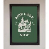 Ride Easy Now Framed Poster - A3 (29.7 x 42 cm) / Black - Framed Print